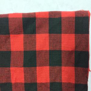 COTTON YARN DYED RED AND BLACK CHECKS FABRIC - 54"