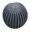 100% Cotton Knitted Pouf