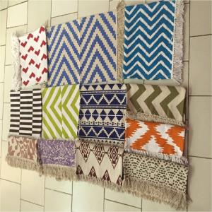 Printed Cotton Rugs Stock