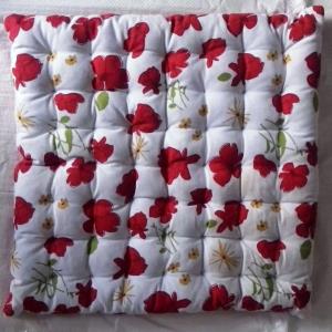 Pure Cotton Filled Chairpad Without Strings Stock