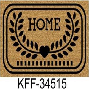 Js Home stenciled PVC Coir  mat Stock