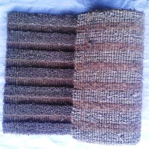 Hand Woven Grass Clipping  Coir Door Mat Stock