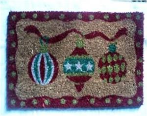 Christmas Designs  Printed door mats with PVC backing Stock
