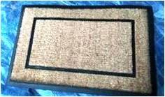 TS-103-coir  brush rubber mat Stock