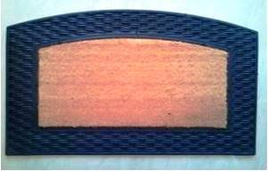 Fancy color coir brush rubber grill mat Stock