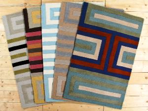 Handwoven Woolen Carpets Stock