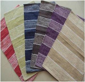 Cotton Stripes tie & Die rug Stock
