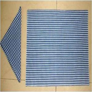 100% Cotton Yarn Dyed Place  Fused MatNapkin Set Stock