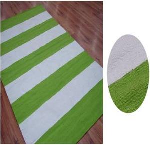 Polyester  stripe rug stock