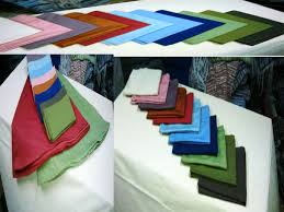 Napkins, fabric and non-woven textiles-mfpm
