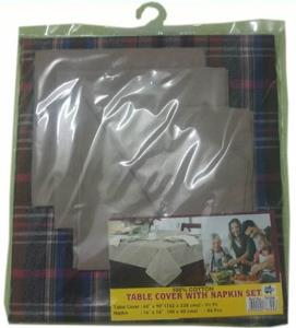 Table Cover with Napkin Set -One table cover +4 napkin set.