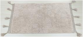 Tufted Bathmat with Fringe