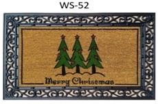 Xmas Designs Coir Brush Rubber Grill Mat