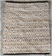 Diamond Jute Cotton Rug