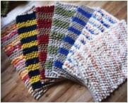 Micro Pom Pom Loop Stripe Mat