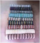 Cotton Stripe Reversible Bathmat