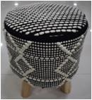 100% Cotton Stool wi
