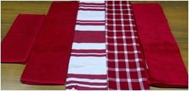 100% Cotton Terry & Plain 5 Pcs of Kitchen Towel