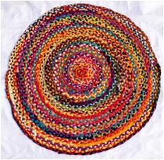 Round Chindi Rug