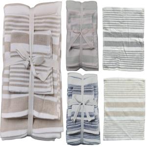 100% Cotton One Side Terry Bath Towel Set Stock