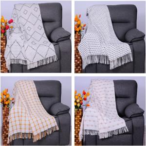 100% Cotton Dobbie Throw Stock