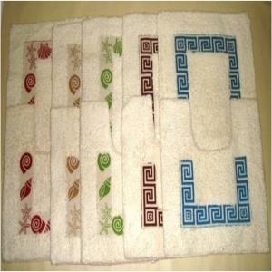 Printed 2 pcs Bathmat set Stock