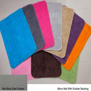 Micro Cotton rubber backed  bathmat Stock