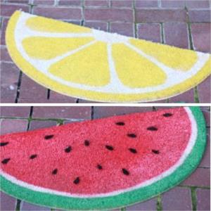 PVC Tufted Coir Mat  ( LEMON & WATER MELON ) Stock