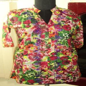 Printed Ladies Top Stock