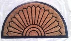 Coir Brush Rubber Mat  Stock