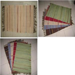 Solid Stripes Chindi Rug