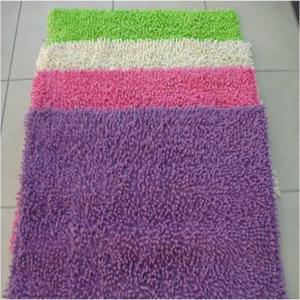 Cotton chenille shaggy bathmat 