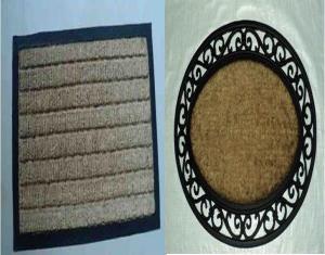 COIR BRUSH RUBBER MAT