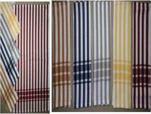 Stripe Bottom Border Kitchen Towel Stock