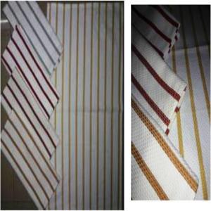 Single clr Stripes Kitchen Towel Stock
