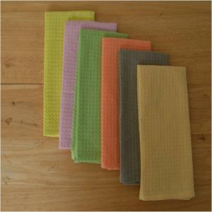 Woven Waffle Kitchen towels Stock