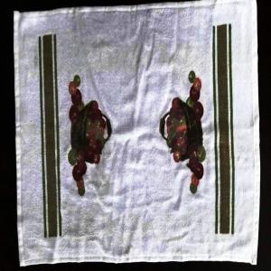 Terry printed  hand towel Stock