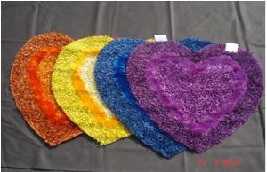 Polyester Shaggy Heart Rugs 