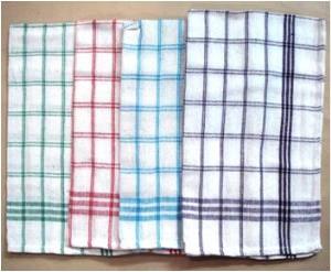 Check Kitchen towel Stock