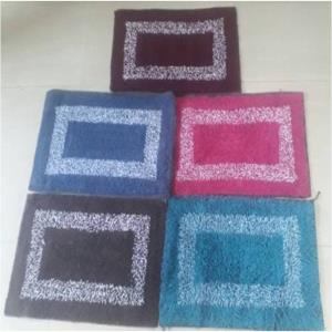 Cotton mill dyed bathmat Stock