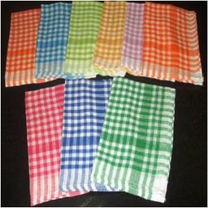 Check Kitchen towel Stock