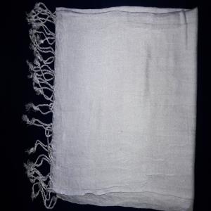 Pashmina plain white